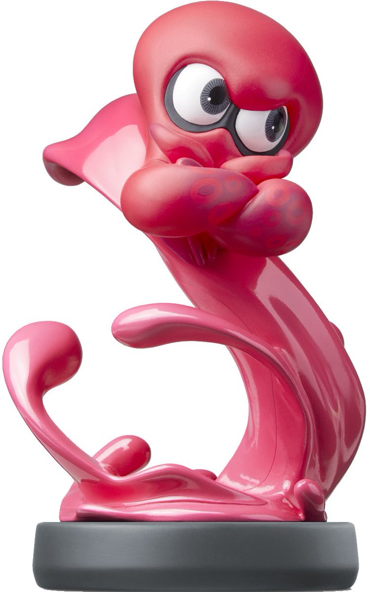 inkopolisbot's tweet image. Octoling Octopus amiibo