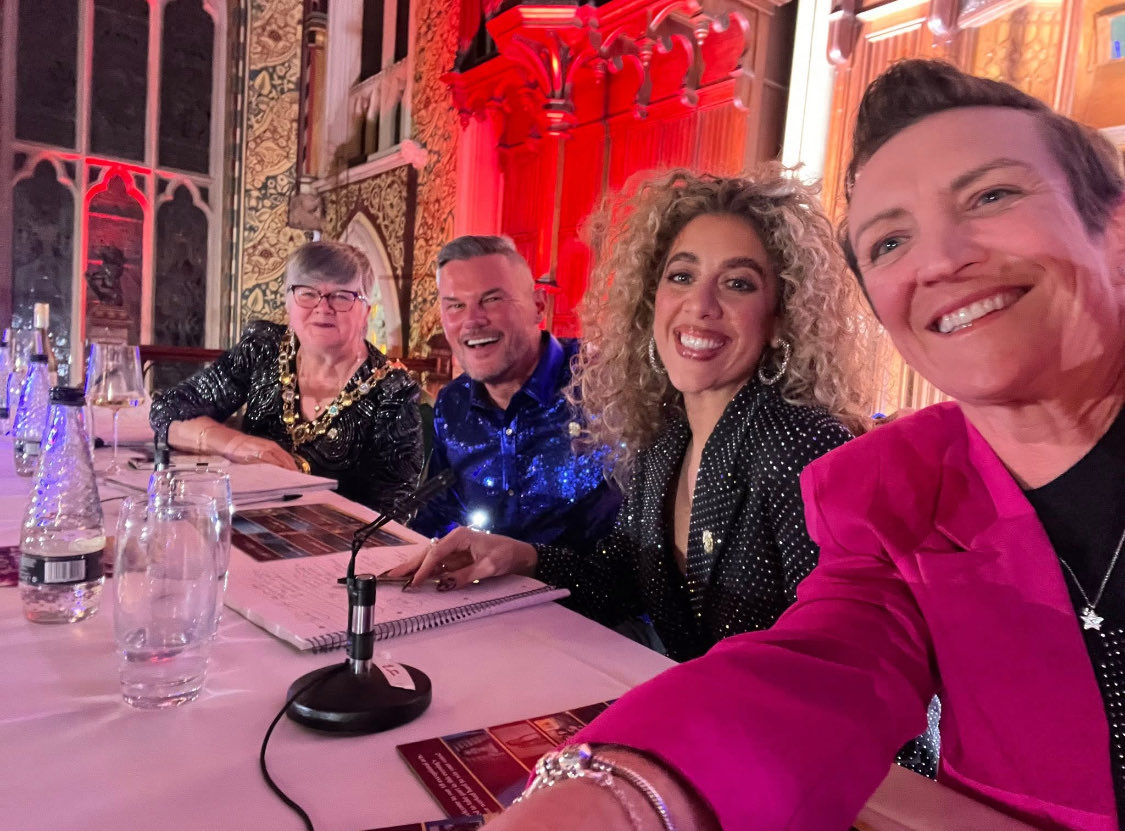 Such a fabulous night for <a href="/RochdaleMayor/">The Mayor Of Rochdale</a> charity event “Rochdale’s Got Talent” Amazing Acts from across Rochdale, it was a joy to be a judge alongside <a href="/emmagoswell/">Emma Goswell</a> <a href="/JEMsoc/">🖤💙💛Cllr Janet Emsley🌹🌈</a> Lizzie Jones supporting <a href="/SpringhillHosp/">Springhill Hospice</a> <a href="/Jolly_Josh1/">Jolly Josh</a> <a href="/_AwakeningMinds/">Awakening Minds - Desi Mental Health</a> <a href="/PAPYRUS_Charity/">PAPYRUS</a> <a href="/WHAG8/">WHAG</a> <a href="/TheJAMMMusic/">The Johnny Alfrey Music Memorial</a>