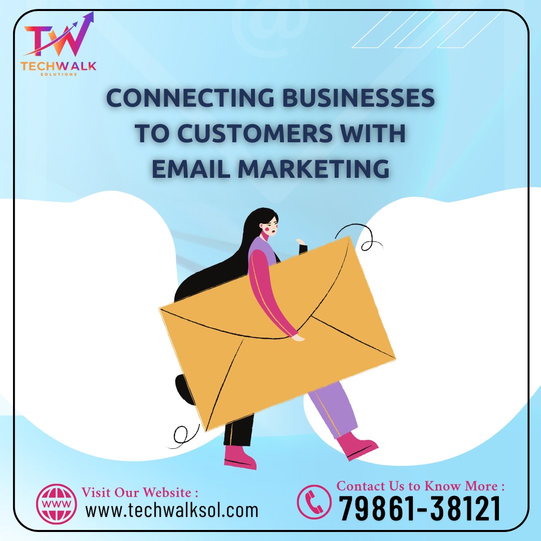 SolTechwalk3278's tweet image. Emails that connect, engage, and convert!
At Techwalk Solutions, we help your business reach the right audience with result-driven email marketing.
๐ techwalksol.com
๐ 79861-38121
#EmailMarketing #TechwalkSolutions #DigitalMarketing #BusinessGrowth