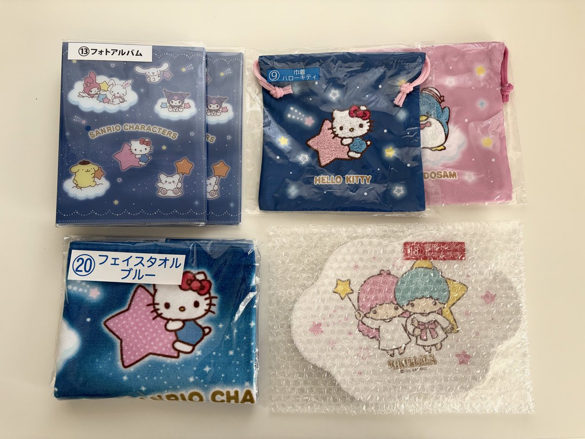 00__xw's tweet photo. ✧︎ 交換 買取 譲渡 ✧︎
サンリオキャラクター大賞2025 当たりくじ

[ 譲 ]
⑨ 巾着 ハローキティ
⑩ 巾着 タキシードサム
⑬ フォトアルバム ×2
⑱ 雲形トレイ キキララ
⑳ フェイスタオル ブルー

▼▼ リプへ続きます https://t.co/1Ncr7a7CqS
