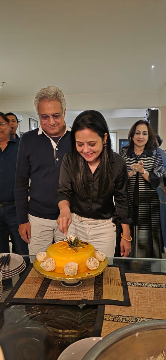 Mahua Moitra is busy enjoying her Birthday. The feminist inside her is silent now when her Party supremo issued a diktat saying women should be indoors at night.