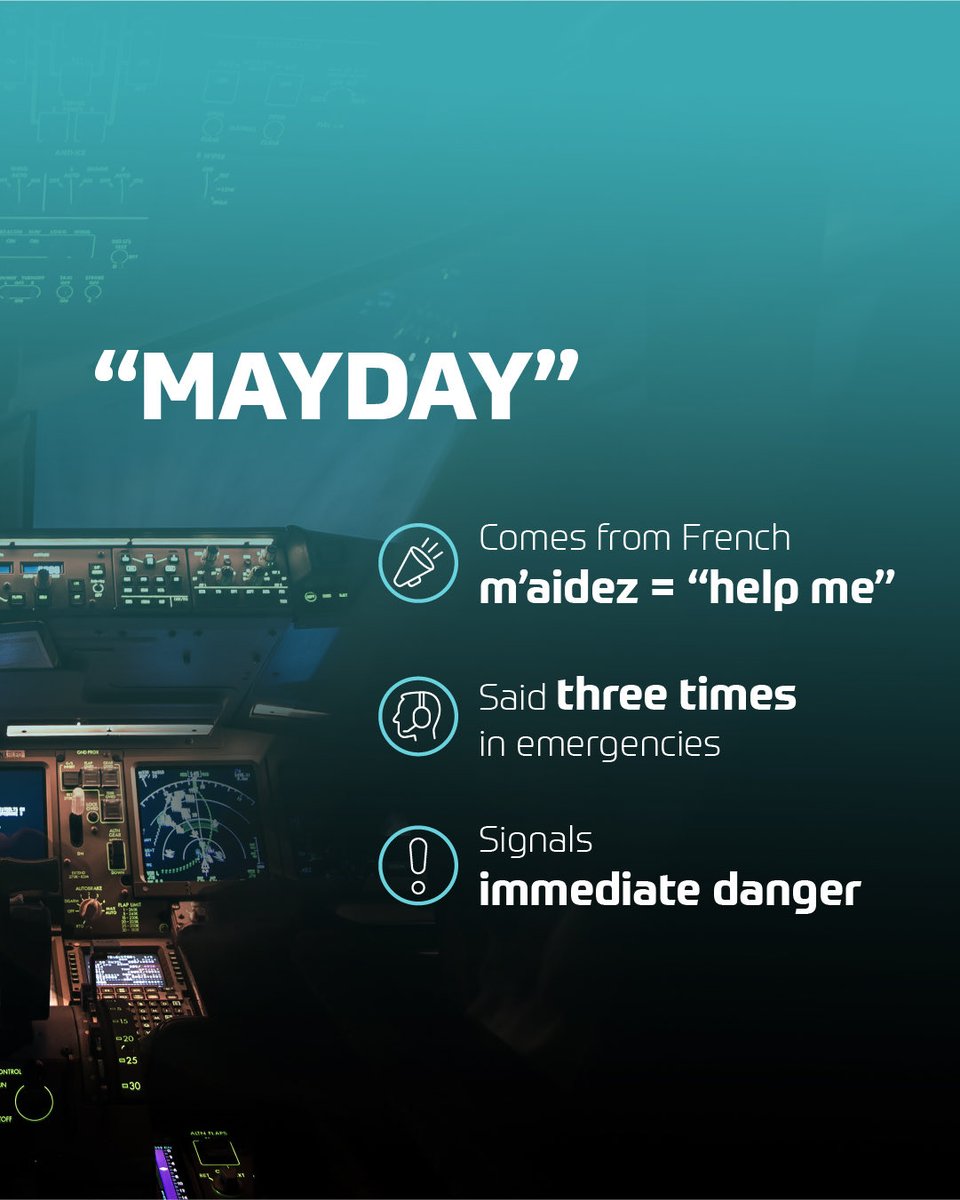 dansdxb's tweet image. “Mayday” is the international distress call in aviation, used only in life-threatening situations.
At #dansdxb , our controllers are trained to respond instantly to ensure safety across Dubai’s airspace.

#SafeSkies #AirTrafficControl #AviationSafety #UAEAviation #FutureOfFlight…