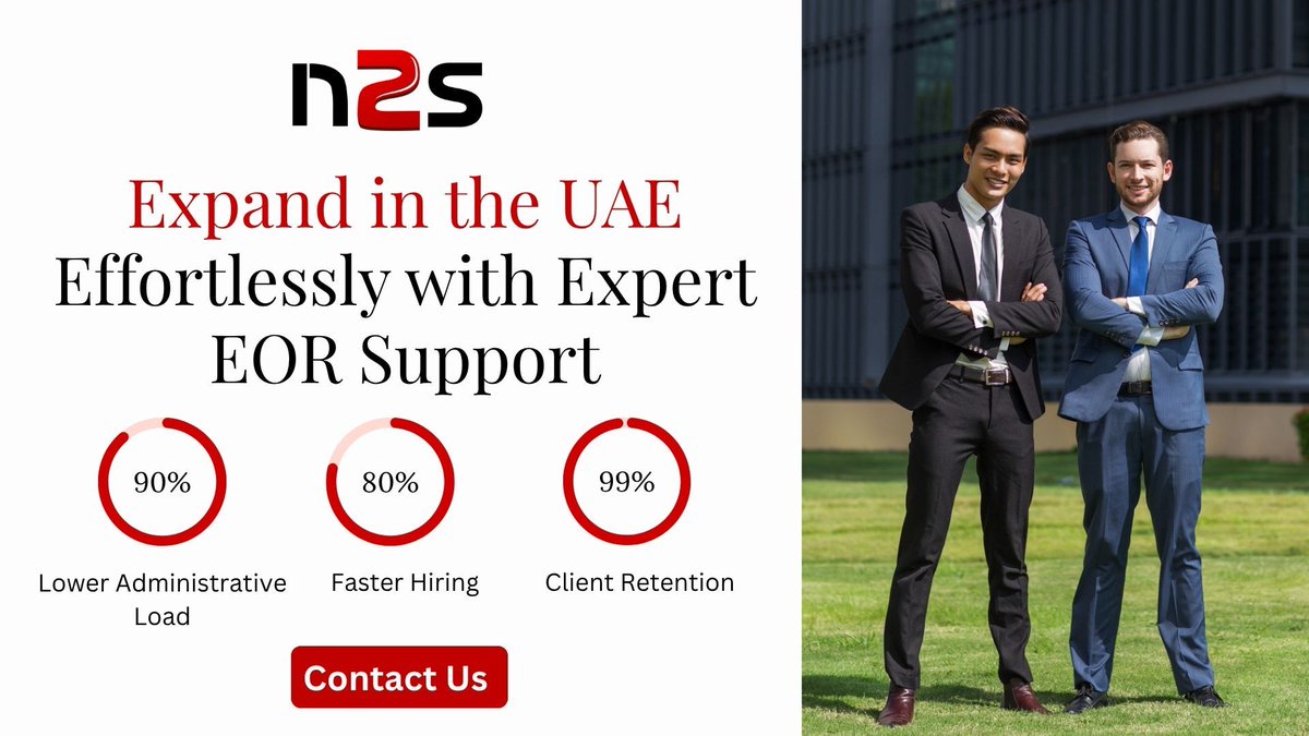 GlobalN2s36396's tweet image. Expanding in the UAE? Focus on growth while we manage compliance, payroll, and onboarding with ease.
#net2source #n2s #employerofrecord #uaestaffing #payrollsolutions