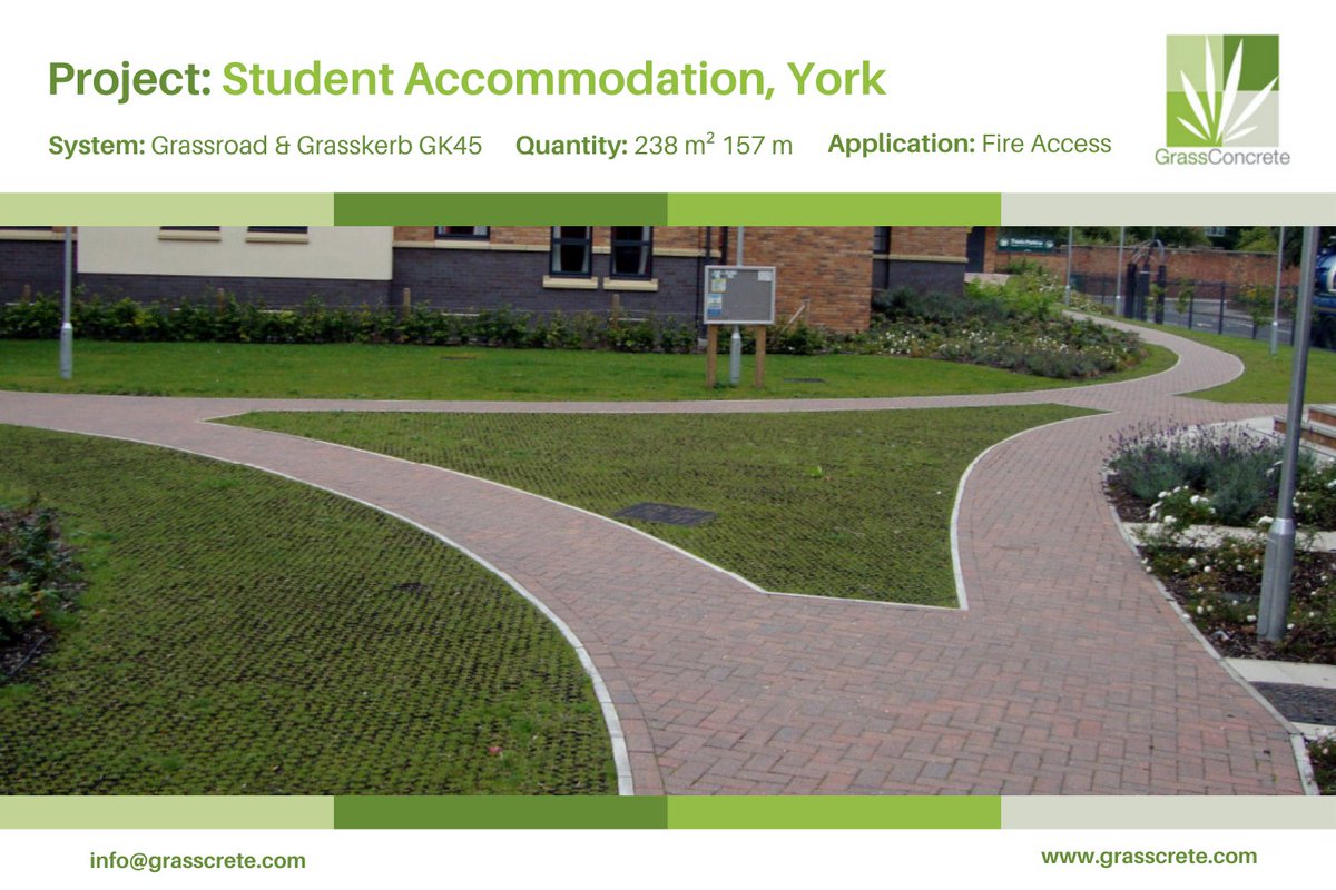 Designing for fire safety and green space?

York Uni did it with Grassroad + Grasskerb - creating invisible emergency access that fits right into landscaped paths &amp; planters.
Form meets function.

🔗 grasscrete.com/york-universit… 

#EmergencyAccess #Grassroad #GreenInfrastructure