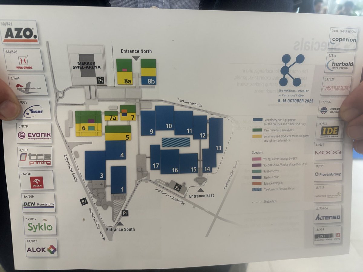 Messe Düsseldorf: impresionante feria del plástico con exposiciones de Maquinaria Extrusion film soplado, Materias primas.