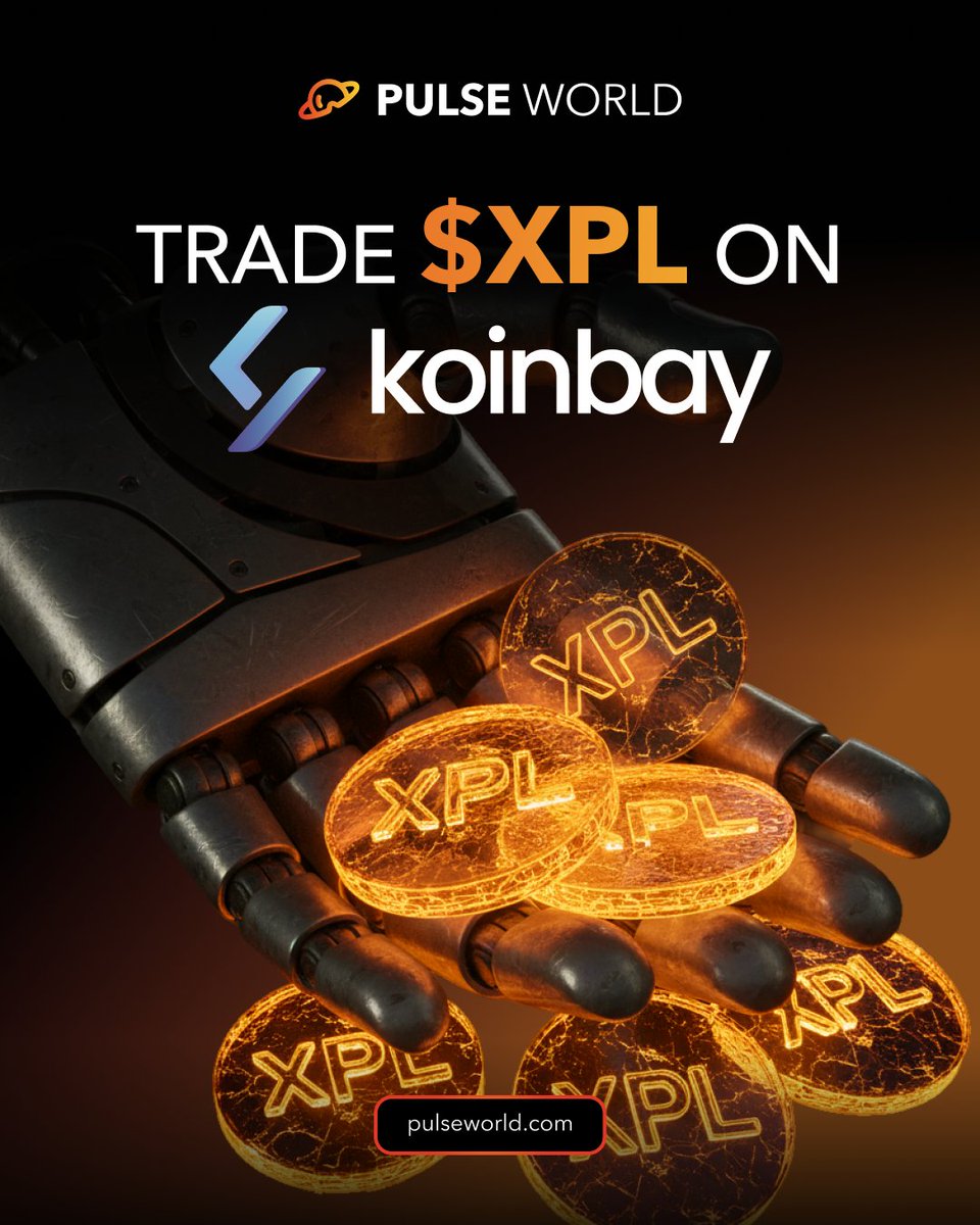 🚀 $XPL is now trading on KoinBay! Explore XPL/USDT today.
🔹 Koinbay – XPL/USDT
👉 koinbay.com/en_US/proTrade…

#PulseWorld #KoinBay #CryptoListing #XPL