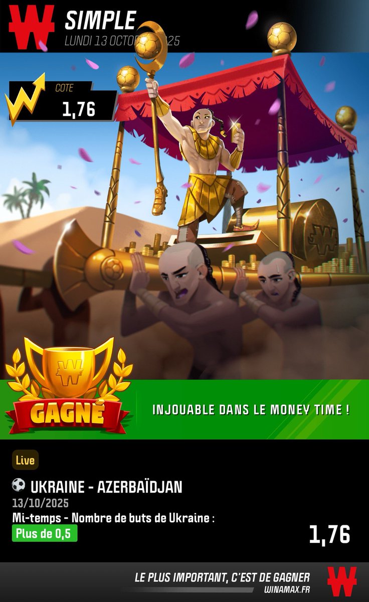 Suivi pour le bet sur l’Ukraine ⁦<a href="/VikNewCompte/">🍯ViK⚽🔞</a>⁩ #Teamparieur