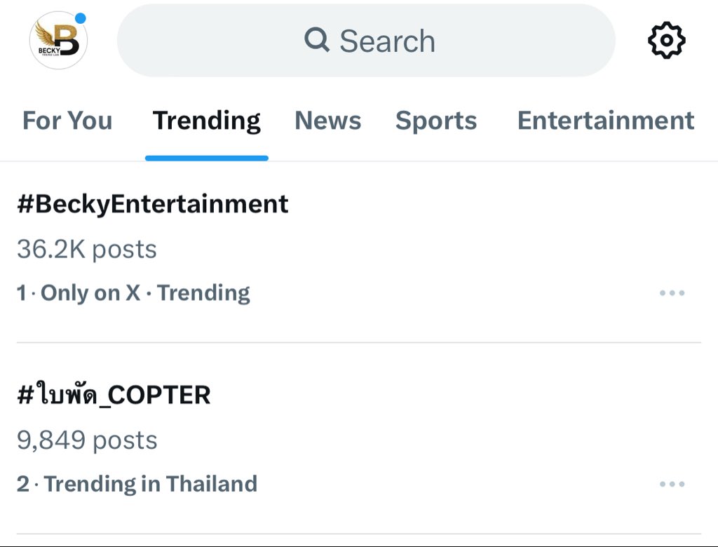 BECKYTRENDLAB's tweet image. #beckyentertainment
No.1 Thailand  trending now

@beckyentofc  @AngelssBecky 
BECKY ENTERTAINMENT
#BeckyArmstrong