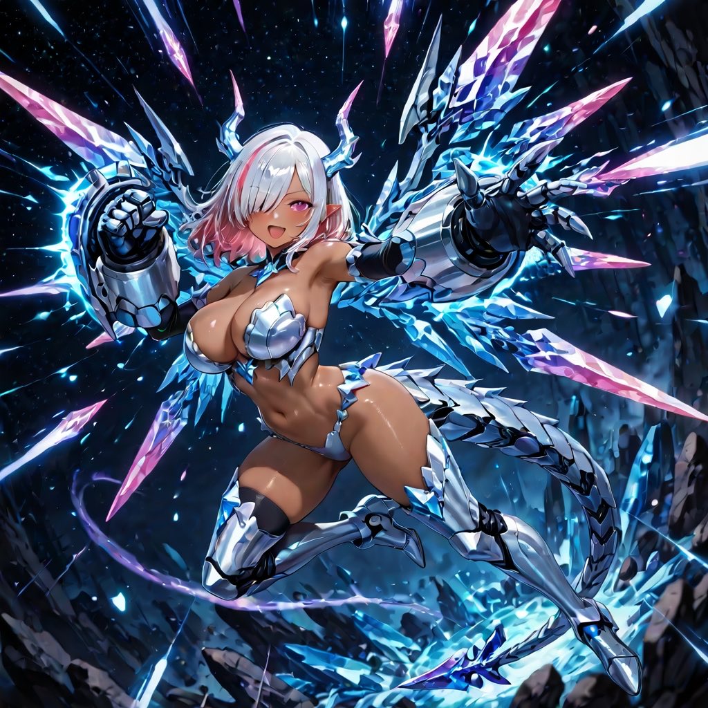 #クリスタルドラゴン娘
#CrystalDragonGirlAI