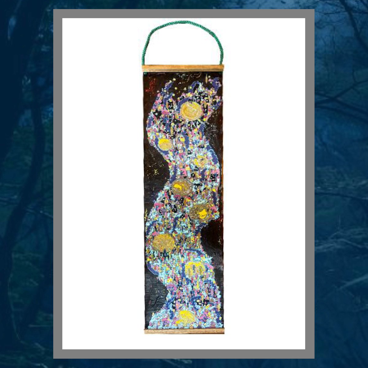 ArtCorridorPH's tweet image. Dan Refuncion
Prayers of the Preys

Acrylic on coarse-woven fabric
13” x 42”

#whispersofthenightartexhibit2025 #scrollart #acrylicpainting #filipinoartist #philippineart