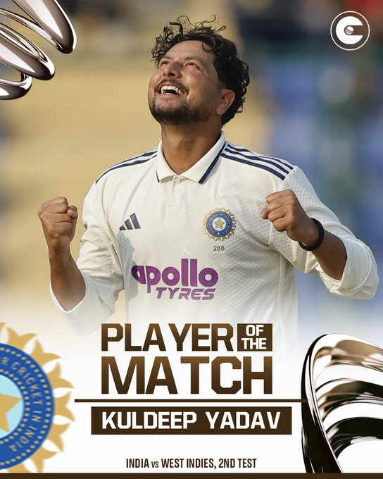 manpreet_s36431's tweet image. Kuldeep Yadav rewriting Test cricket history
No spinner in 147 years has taken 50+ wickets with a strike rate under 45
Except HIM 65 wickets | SR 36 
India’s spin wizard is pure gold 
#KuldeepYadav #SpinMagic #TestCricket