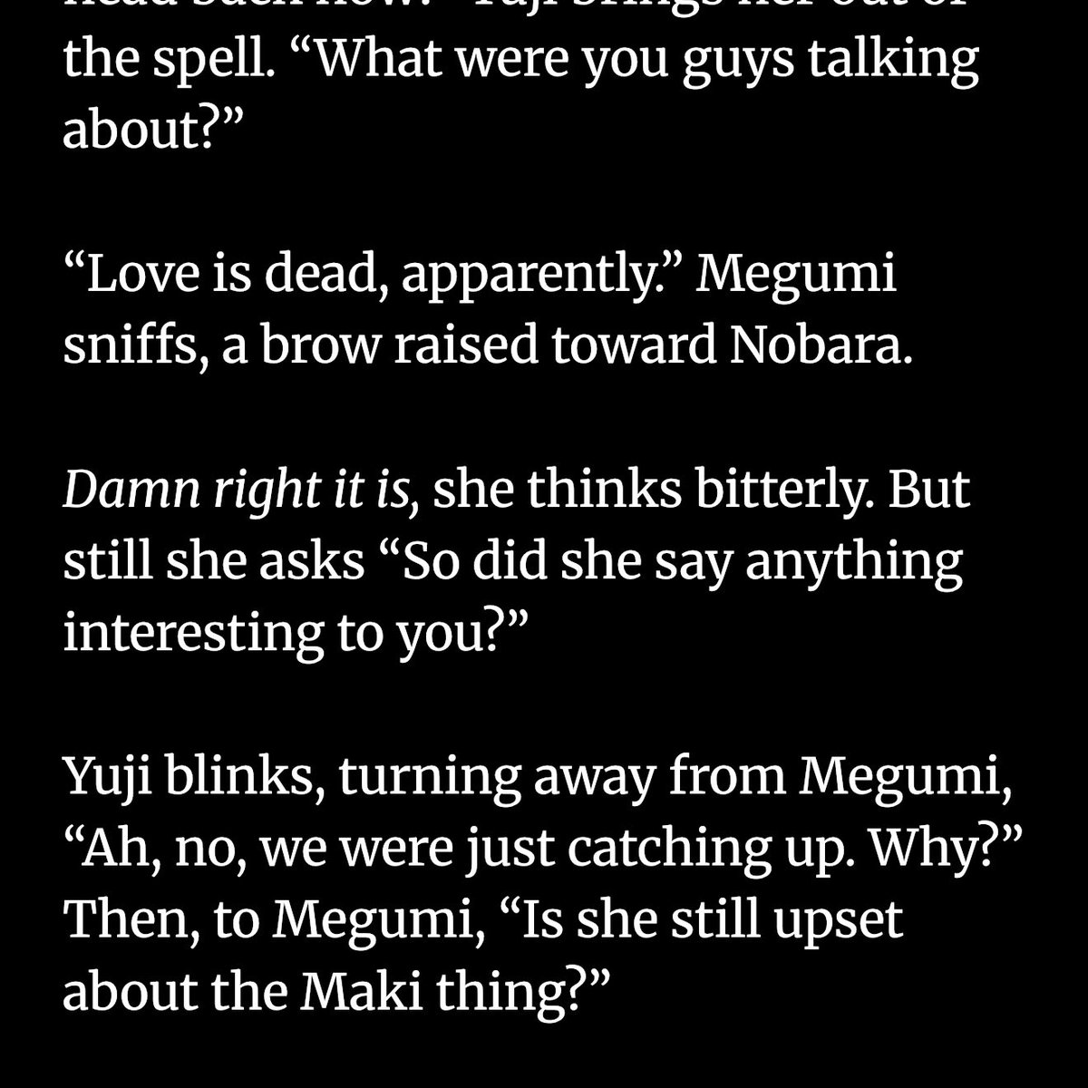 nobara fic wip🫣 little bit of both itafushi and nobafumi in this fic
