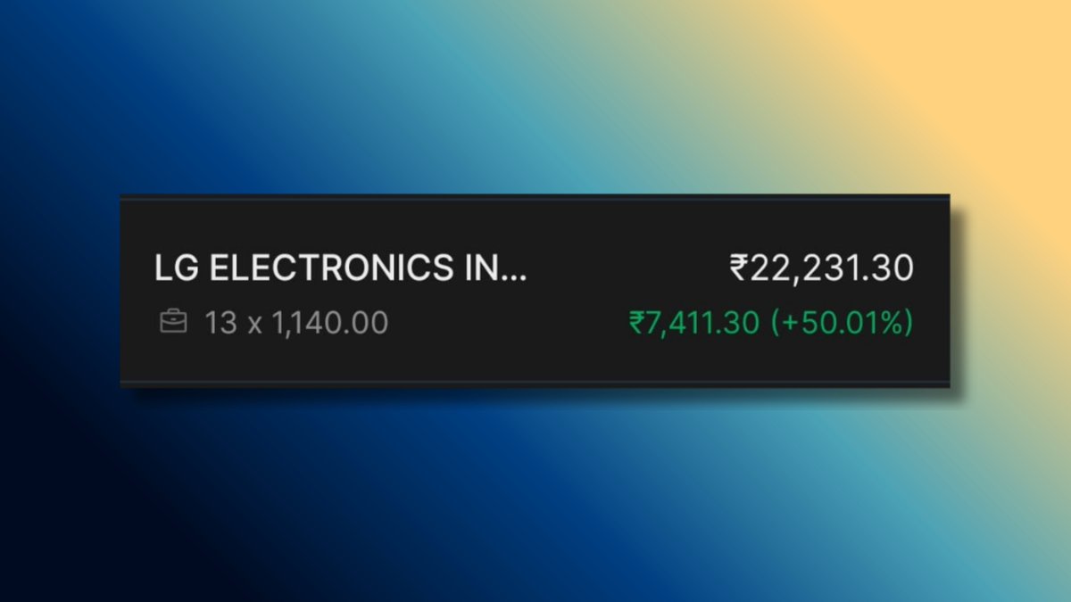 Thanks <a href="/LGIndia/">LG India</a>
for making my morning 50% better