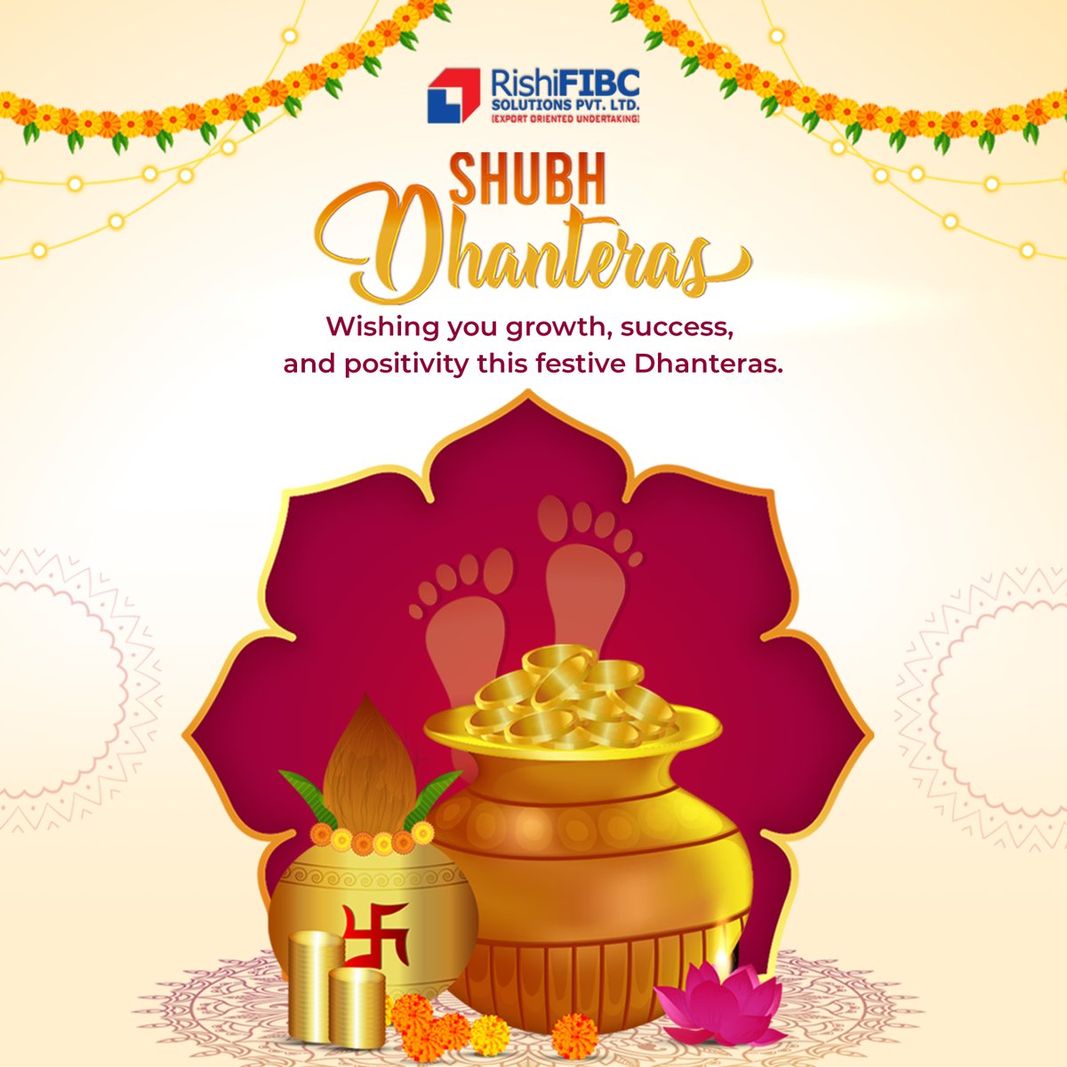 Rishifibc's tweet image. On this auspicious occasion of Dhanteras 💰, may Maa Lakshmi bless your life with wealth, health, and happiness. Let’s celebrate prosperity, positivity, and new beginnings together.
ℌ𝖆𝔭𝖕𝔶 𝔇𝖍𝔞𝖓𝔱𝖊𝔯𝖆𝔰!!🎉
#dhanteras #happydhanteras #dhanteras2025 #diwalivibes