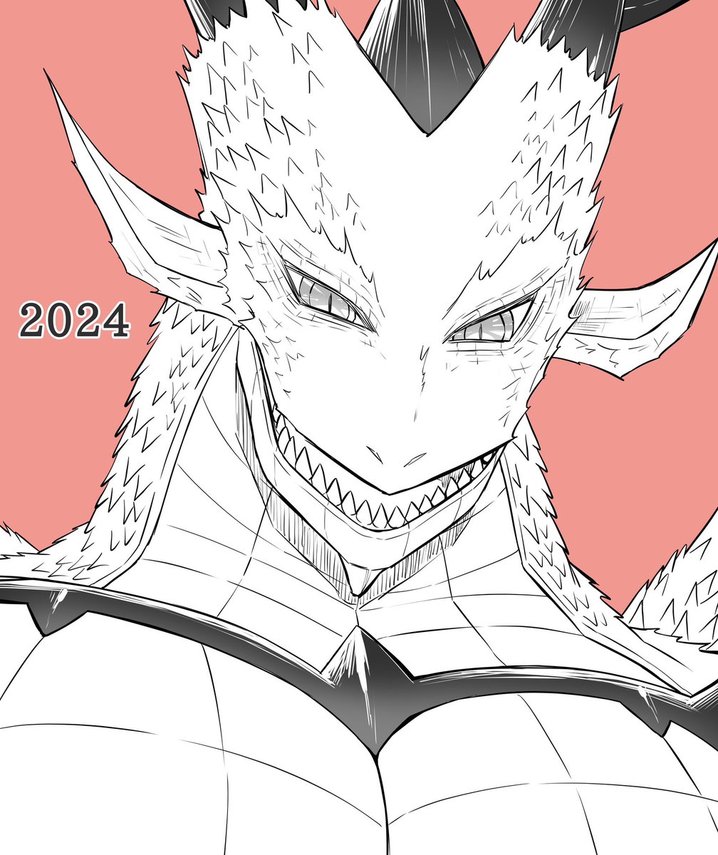 karino_wagashi's tweet image. #同じキャラで自分の成長を見せつけたい
【2023→2024→2025】

描き込みの気合い度が違うとか開口or閉口かの違いもあるけど、3年でよくぞ人面竜から竜になれましたね🐉

(なお画像③を今後超えられる絵を描けるか不安な模様)