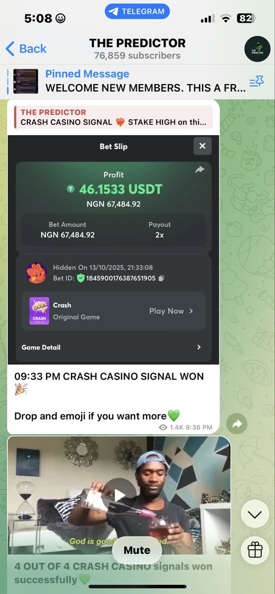 thepredictor001's tweet image. We said it. We meant it.

When we drop a signal, just be ready to cash out! 💸
4/4 CRASH signals WON ✅

Drop a 💚 if you’re ready for the next one!

#ThePredictor #CrashGameSignals