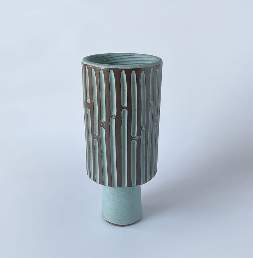 capi 花瓶 カピ キューブポット リブ 30cm Capi Planter square Rib