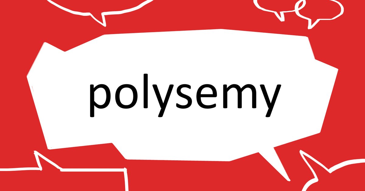 #wordoftheday – POLYSEMY

N.
the existence of several meanings in a single word

ow.ly/KlrR50X3FLI

#CollinsDictionary #Words #Vocabulary #Language #Polysemy
