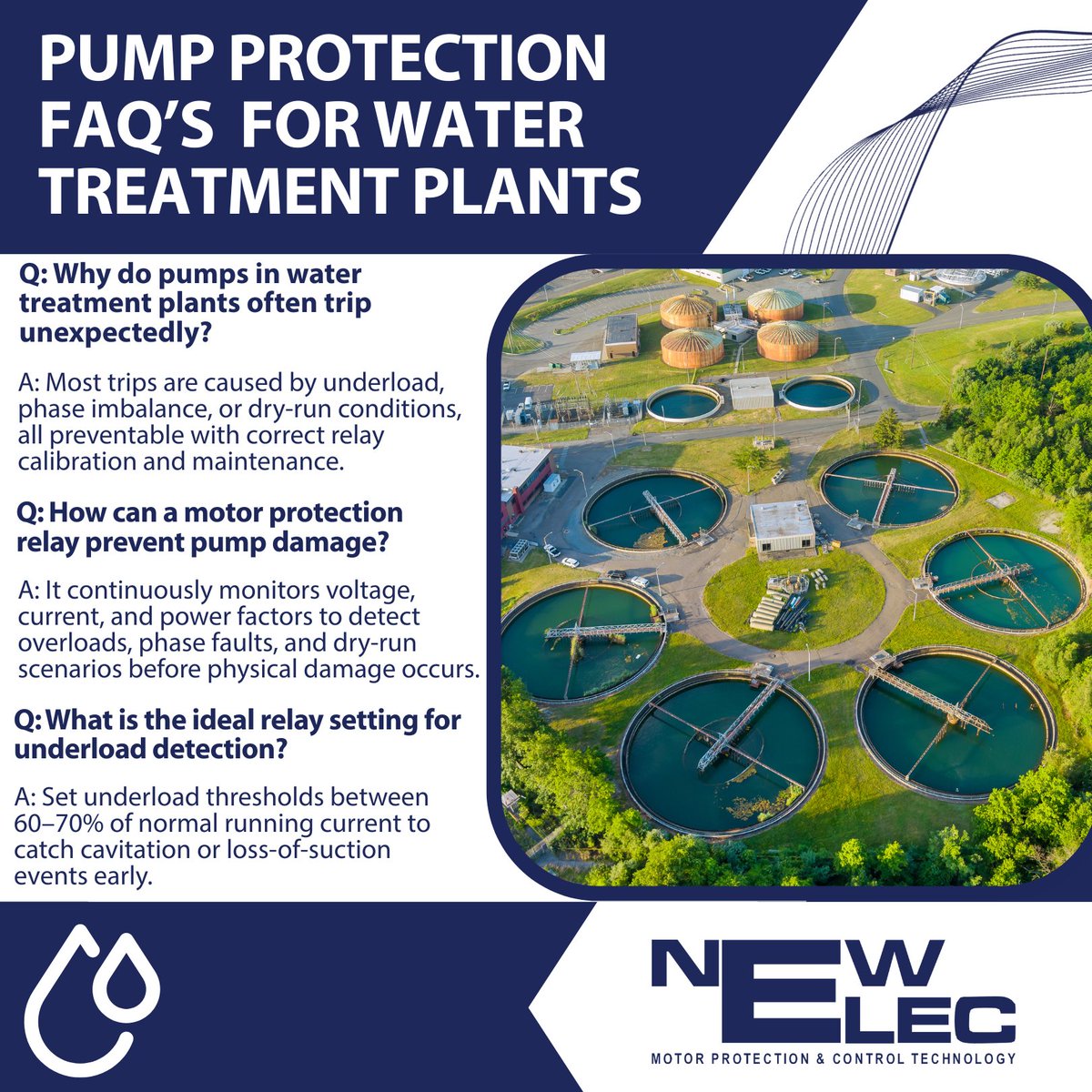Pump Protection FAQ, Water Plants engineers ask. 

Save and share with your team.

Read More: newelec.co.za/pioneering-pum… 

#FAQ #ProcessEngineering #NewElec