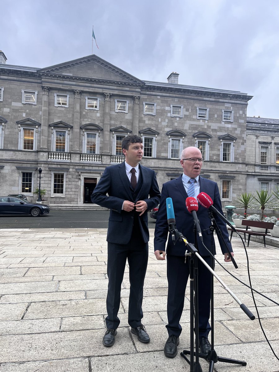 gavreilly's tweet image. Aontú announcing a motion of no confidence in Simon Harris - to be debated and voted on next Wednesday (two days before #aras25 polling day) - over his handling of the children’s spinal surgery issue and the promise of no child waiting more than four months. @VirginMediaNews