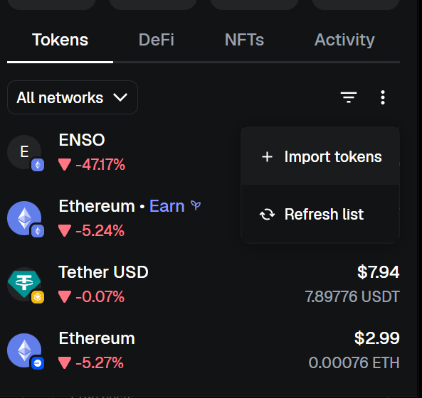 Milla807's tweet photo. @rmovx Import manually like this 

Token contract address: 0x699F088b5DddcAFB7c4824db5B10B57B37cB0C66 https://t.co/iCYLTTVuxZ
