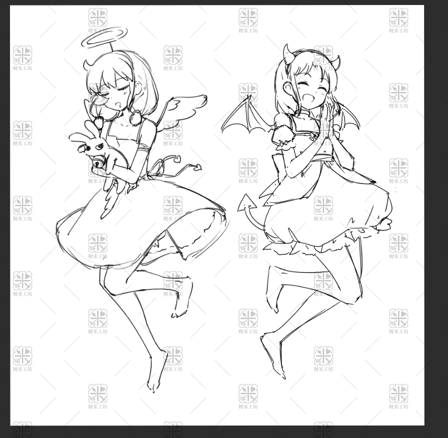 KACorpus0712's tweet photo. 泉姉妹が可愛すぎて…🪽😈
アクスタとか作りたいな〜って思ってます✨
京オンリー2.0で出す予定です！

#City #創作イラスト #同人 #art #オリジナル #イラスト #天使と悪魔 #WIP #同人グッズ #京アニONLY #Kyoani #同人制作 #泉わこ #泉りこ https://t.co/acX3E68MEU