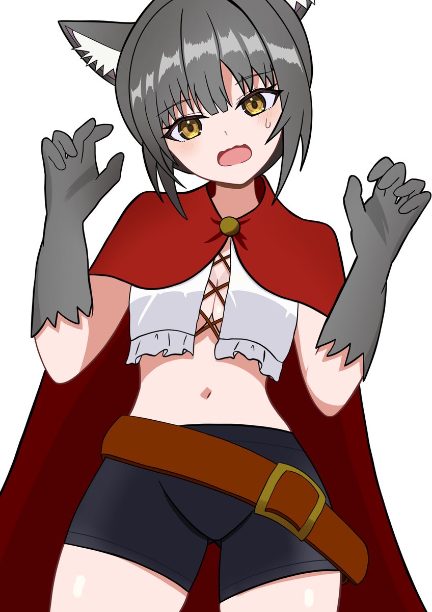 るう「がおー！がおー！」
警官「そこのお嬢さん、その格好はちょっと…」  
るう「ひゃい！？　ち、ちがくてっ…これわっ、そのっ…ろ、狼人族のっ…あのっ、そのっ…が、がぉーっ！？」

#ハロウィン #OC