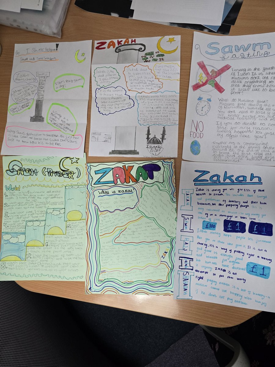 Amazing poster work in RE today by 7NB. The students were so proud to show off their great work. Well done everyone.