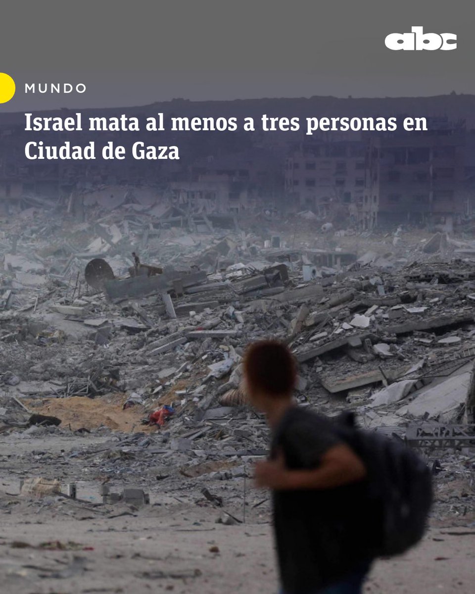 #ABCMundo| Agencias internacionales confirman que el Ejército israelí mató hoy a al menos tres personas en el barrio de Shujaia al norte de la Ciudad de Gaza, por haber "traspasado la 'línea amarilla' " del acuerdo de alto el fuego.

🔴 WhatsApp: whatsapp.com/channel/0029Va…