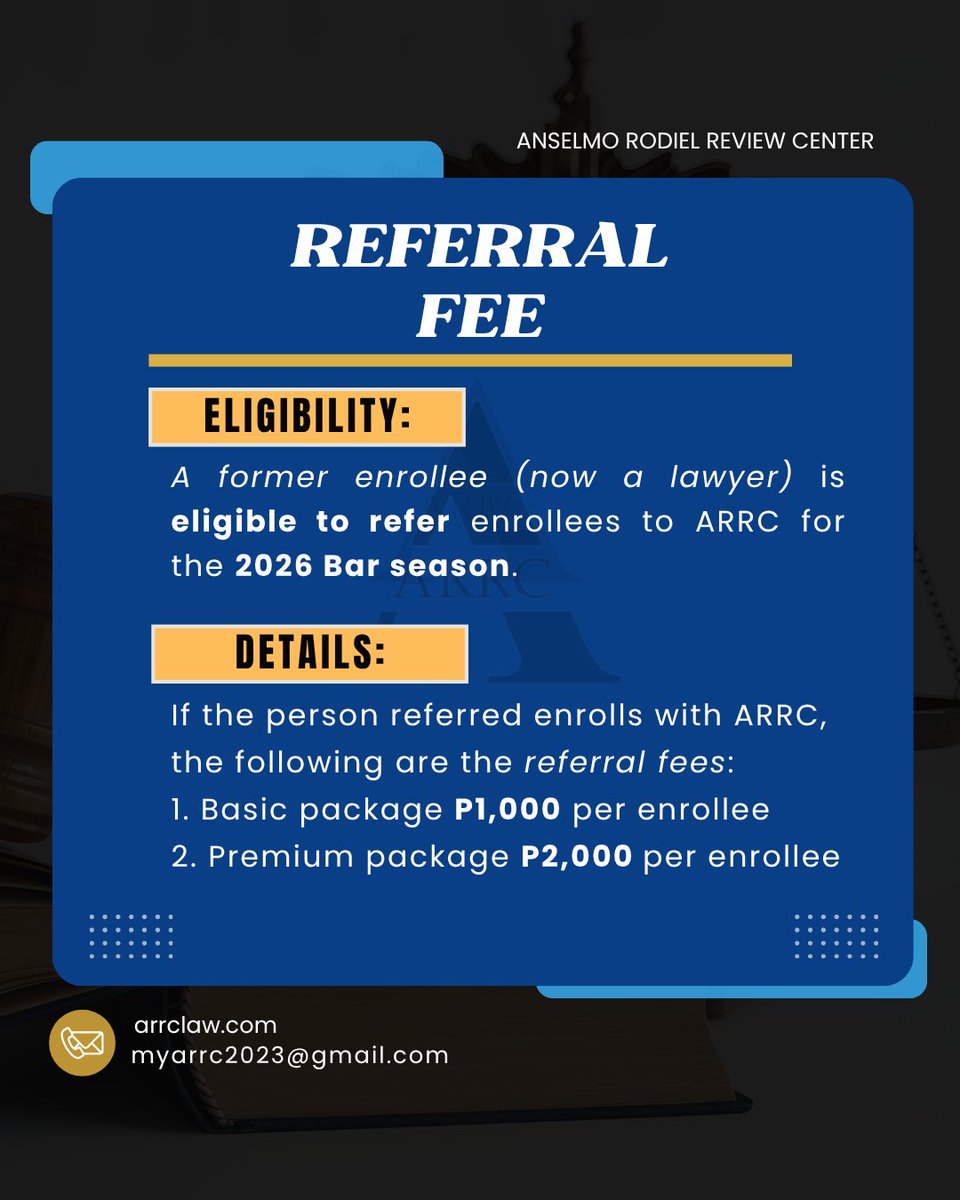 𝐆𝐨𝐨𝐝 𝐧𝐞𝐰𝐬! 𝐂𝐡𝐞𝐜𝐤 𝐨𝐮𝐭 𝐀𝐑𝐑𝐂’𝐬 𝐧𝐞𝐰 𝟐𝟎𝟐𝟔 𝐁𝐚𝐫 𝐑𝐞𝐯𝐢𝐞𝐰 𝐑𝐞𝐟𝐞𝐫𝐫𝐚𝐥 𝐏𝐫𝐨𝐠𝐫𝐚𝐦! ⚖️