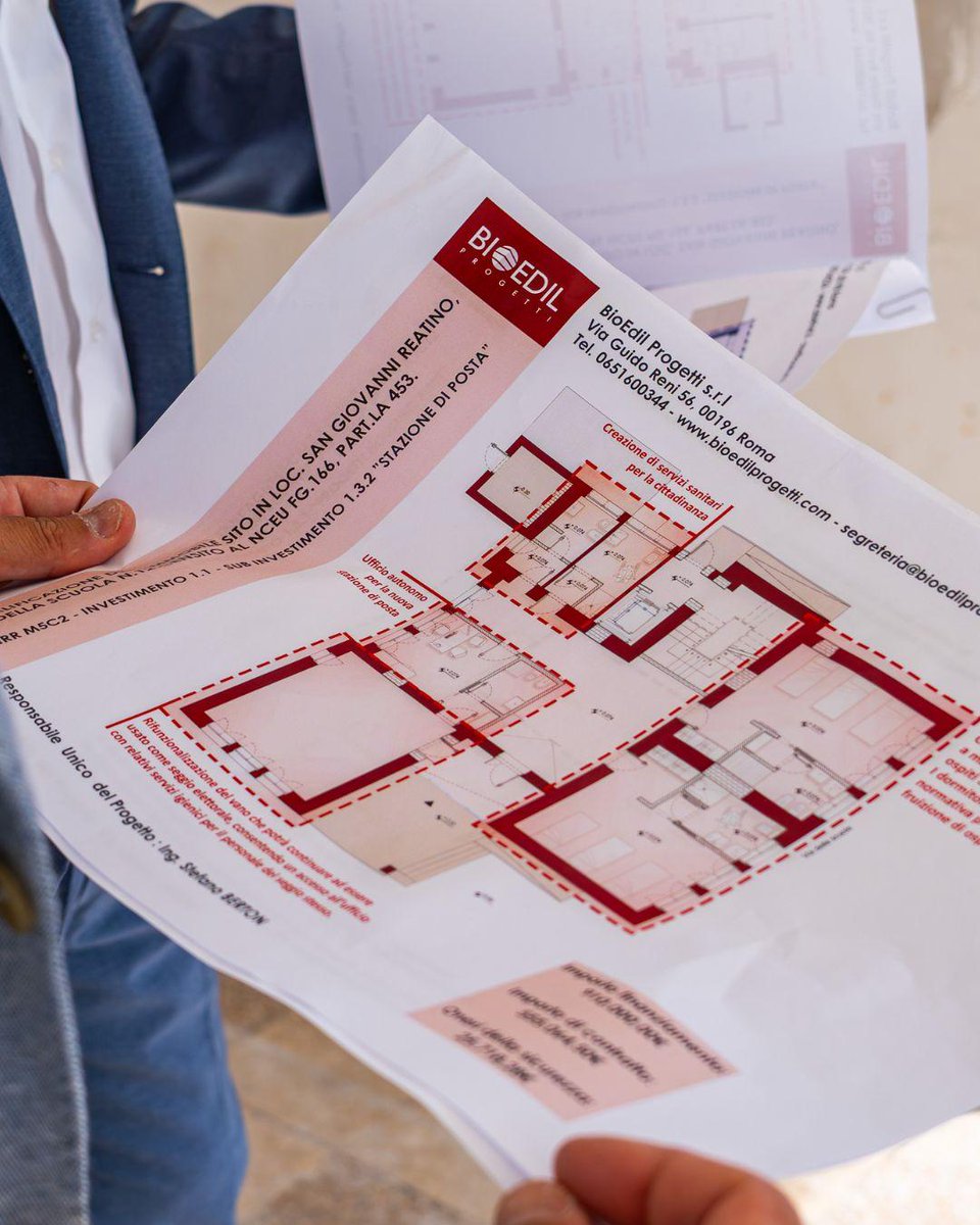 Orgogliosi di partecipare al #recupero dell’ex scuola di San Giovanni Reatino, promosso dal Comune di Rieti. Bioedil Progetti curerà #progettazione e direzione lavori per restituire alla comunità un edificio efficiente, #sostenibile e al servizio del territorio.