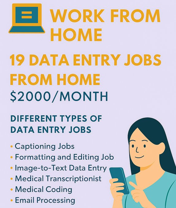 Adina_Coder's tweet image. 💻 Looking for simple online work?
💰 Pay ranges $55–$199 per hour
✨ Absolutely beginner-friendly
📌 Flexible schedule, work anytime
🚀 Start your journey from home today
💬 Comment “DM” + Follow to grab the guide