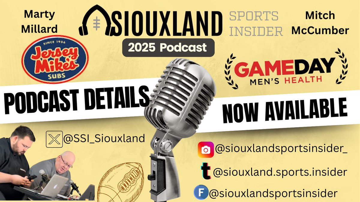 SSI Football: THE OFFICIAL HOME VISIT DEBUT WITH SC EAST SR QB CAL JEPSEN! 
PRESENTED BY: <a href="/jerseymikes/">Jersey Mike's Subs</a> Sioux City and <a href="/gamedaydunes77/">gamedaydunes</a>  Thanks for listening/watching!
siouxlandsportsinsider.com/post/ssi-footb… 
<a href="/sceastfootball/">BlackRaiderFootball</a> <a href="/caljepsen/">Cal Jepsen</a> <a href="/SSI_Mccumber/">Mitch McCumber</a>