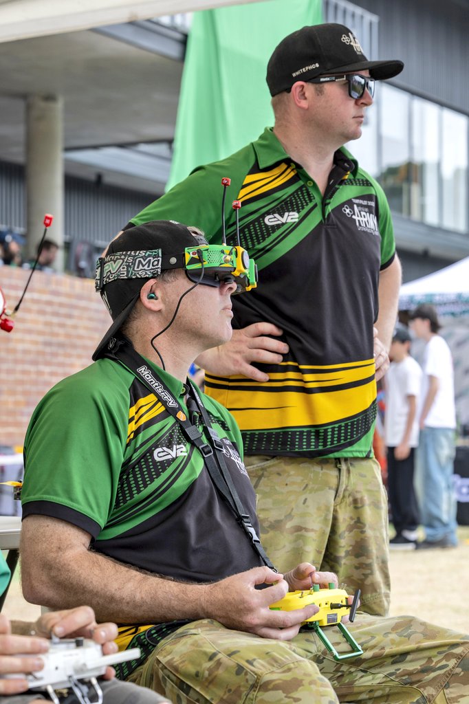 AUADRT's tweet photo. What a week for our @AusAirForce, @AustralianArmy and Cadet pilots at the 2025 Mission Foods Australian Drone #Nationals in #Brisbane!
Best #AusArmy: #Mish from #4CSSB! 👊
#SendIt! #ALLIN!
@ChiefAusArmy @SEAC_ADF @DGFLW_AusArmy @ASArmyCadets https://t.co/WBJdgM70ap