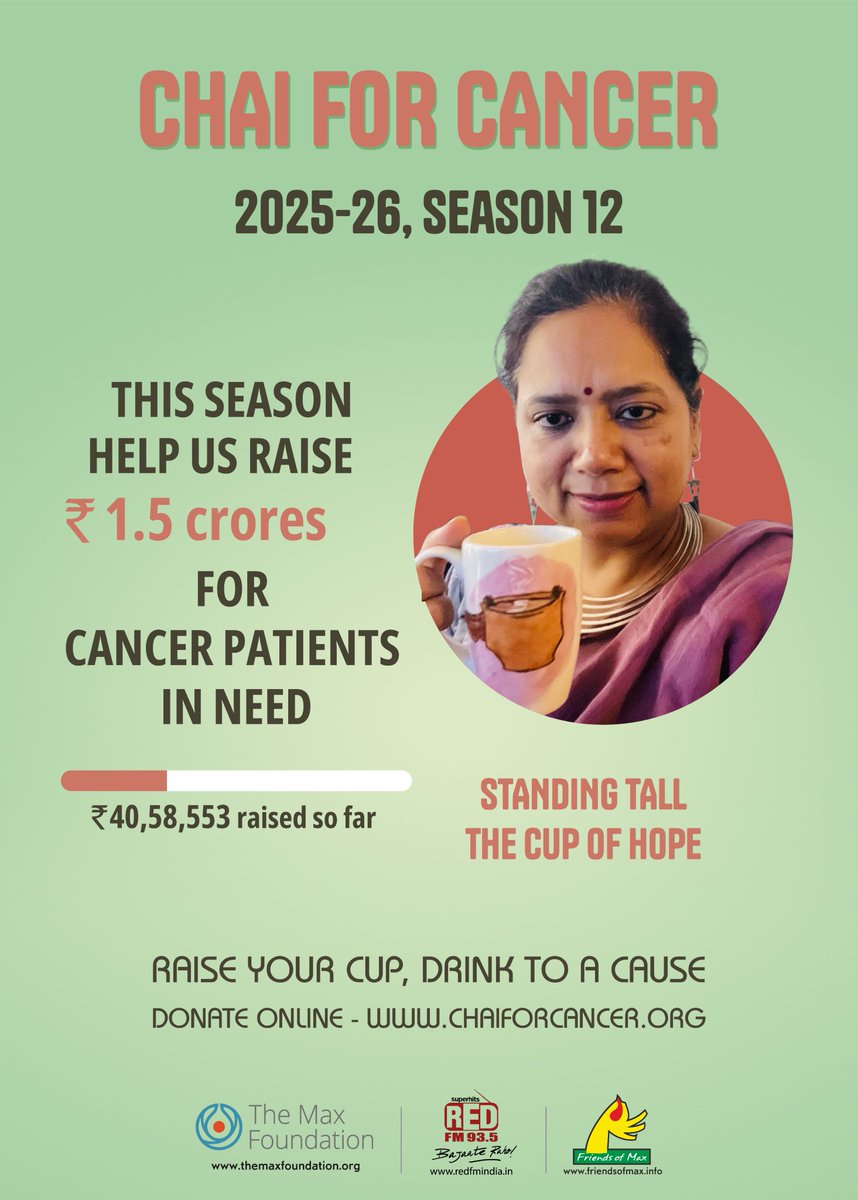 chaiforcancer's tweet image. 🎉With your continued support, we are slowly but surely reaching our target!
Every month, Friends of Max is able to:
* Support travel & diagnostic costs for 40+ patients
* Provide schooling assistance for 100+ children of our patient community