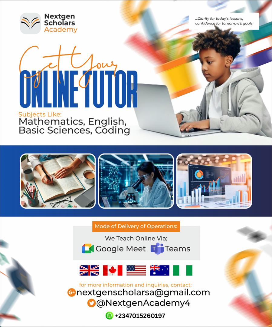 NextgenAcademy4's tweet image. Give your child the edge! Enroll for home lessons in Mathematics, English, Basic Science & Coding, helping them stay ahead in class and build future-proof skills. 💡📚
#HomeLesson #CodingForKids #MathSkills #FutureReady #Education #LearningMadeFun