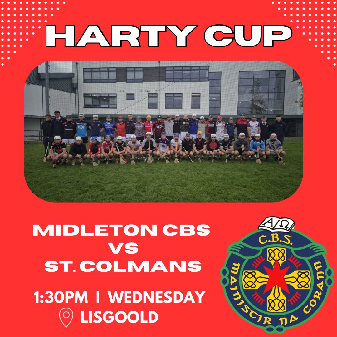 Our Harty Cup team begin their Championship campaign tomorrow. They face St. Colman’s, Fermoy at 1:30pm in Lisgoold. 

Tickets are available online at: universe.com/events/munster…

Please support! 🔴⚪️

<a href="/Munsterpps/">Munster P.P.S.</a>