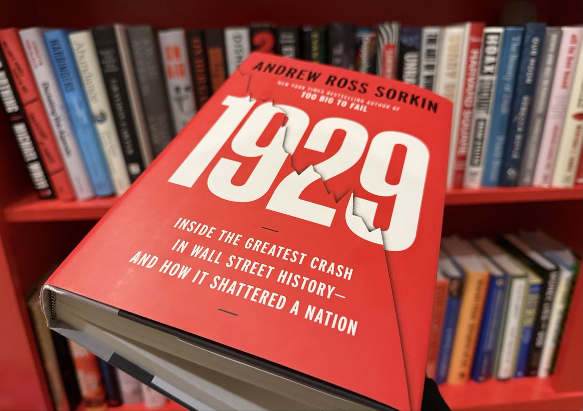 Happy book launch day, <a href="/andrewrsorkin/">Andrew Ross Sorkin</a>! 1929 is a gripping read (and will be required reading for DECADES to come)