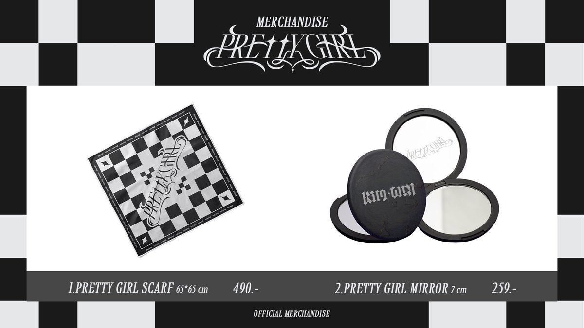 PROXIE_Official's tweet image. [Merchandise Announcement]

PROXIE Official Merchandise 
KIMGUN ‘PRETTY GIRL’
📌[LIMITED PRE-ORDER]
1. PRETTY GIRL SCARF – 490 บาท 
2.  PRETTY GIRL MIRROR – 259 บาท 
3.  PRETTY GIRL SET  399 บาท / SET 

ระยะเวลาเปิด Pre-Order ตั้งแต่วันที่ 20 ตุลาคม เวลา 12.00 น. เป็นต้นไป…