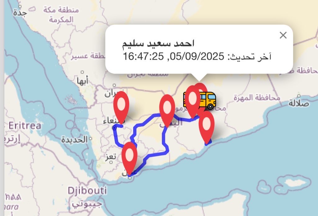 aqih0's tweet image. 5️⃣ 🗺️ Live Route Map Integration
Using Leaflet.js, I implemented real-time route tracking on a dynamic map.
You can see each driver’s journey and last update location visually.
#Leaflet #MapAPI #Geolocation #Nextjs