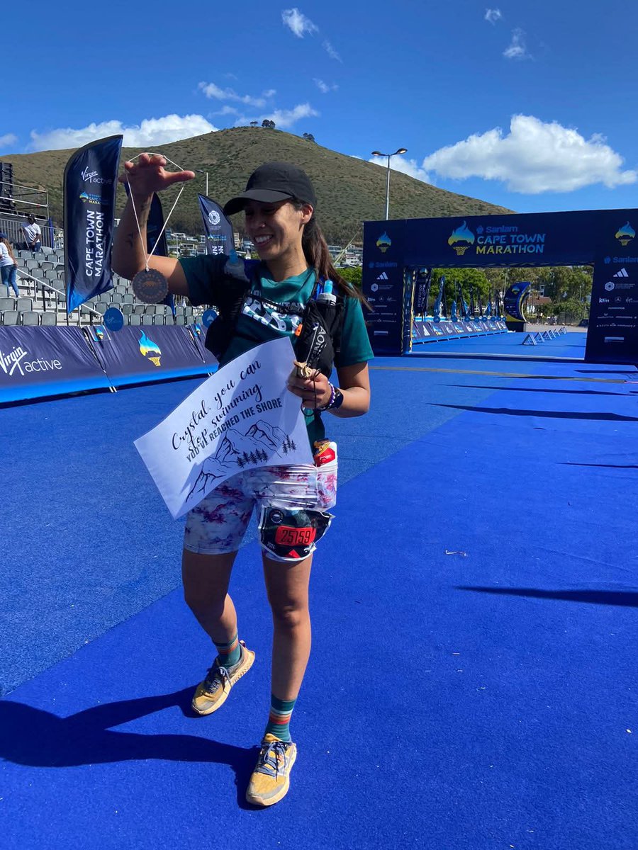 _CrystalAugust's tweet photo. ** Race week hits differently this year! 🏔️ Last year, I stood at this start line ready to test my limits in the Cape Town Ultra Trail Marathon. This year, I’m navigating a new kind of endurance😄  sleepless nights, recovery, and rediscovering strength after birth. ** https://t.co/W731C9JoJB