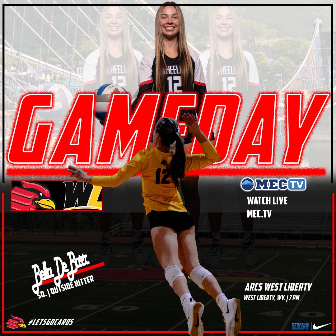 It's "The Battle for Wheeling" as we tip-off on another Cardinal Gameday! @Wheelingvb battles West Liberty on the hilltop with tip-off at 7 PM #GoCards

🎥 Watch Live: mountaineast.tv/westliberty/
📈: Live Stats: hilltoppersports.com/sidearmstats/w…
