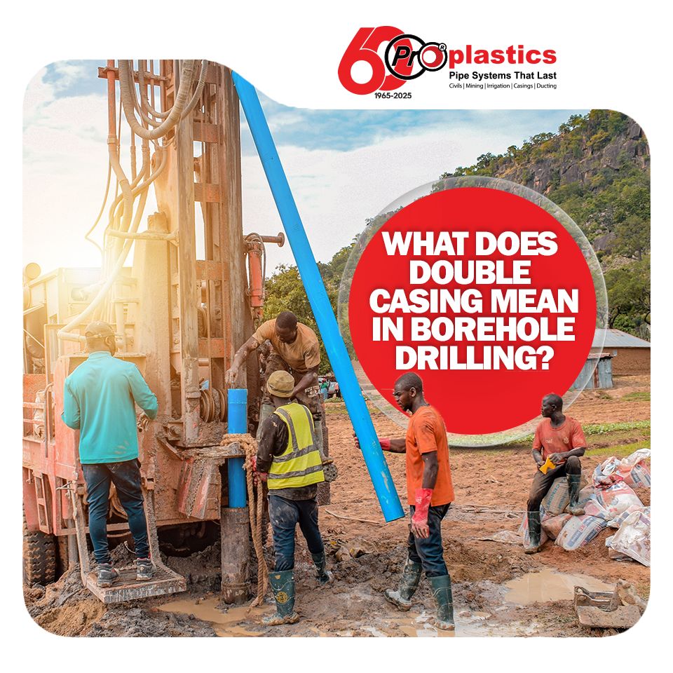 proplasticszw's tweet photo. Ever wondered what double casing means? 
It's two layers of pipe for extra protection! 
Adds durability, ensures water quality, and extends borehole life. 
Worth the investment for a safe and reliable water source. https://t.co/f6QWQfAEI3