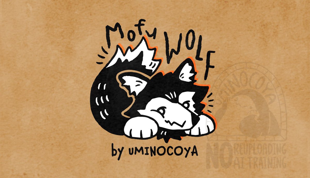 サメフィーバーでご一緒させていただいたご縁で、うみのこ屋も参加させていただきます！
うみのこ屋の中の別ブランドとして【Mofu Wolf(もふ うるふ)】を作りました！ただいまオオカミグッズを製作中ですよ🐺✨