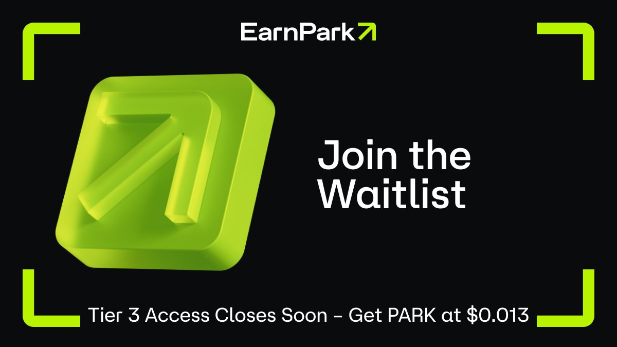 EarnPark (@_earnpark) on Twitter photo 🚨1 HOUR LEFT 
The $PARK waitlist closes in 1 hour – and with it, your chance to lock in Tier 3 at $0.013.
After that?
🔺The price goes up
❌You miss the lowest entry
No waitlist = no access.
👉 Secure spot now at go.earnpark.com/JtEW 🚨1 HOUR LEFT 
The $PARK waitlist closes in 1 hour – and with it, your chance to lock in Tier 3 at $0.013.
After that?
🔺The price goes up
❌You miss the lowest entry
No waitlist = no access.
👉 Secure spot now at go.earnpark.com/JtEW