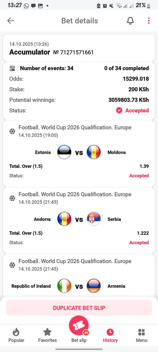 Simba_tips's tweet image. 💥TUESDAY ANALYSIS 💥
⚡️Grab on DB-BET ⚡️
♻️Goals will rain
🎯15.2K Odds
Register here‼️‼️‼️‼️
REG📲📲 db-bet.co/DBO_
#Promocode 👉DBO
#Boookingcode👉2QEEH
DownloadApp📲📲 db-bet.co/DBO_App_
#BESTOFLUCK🍀🍀