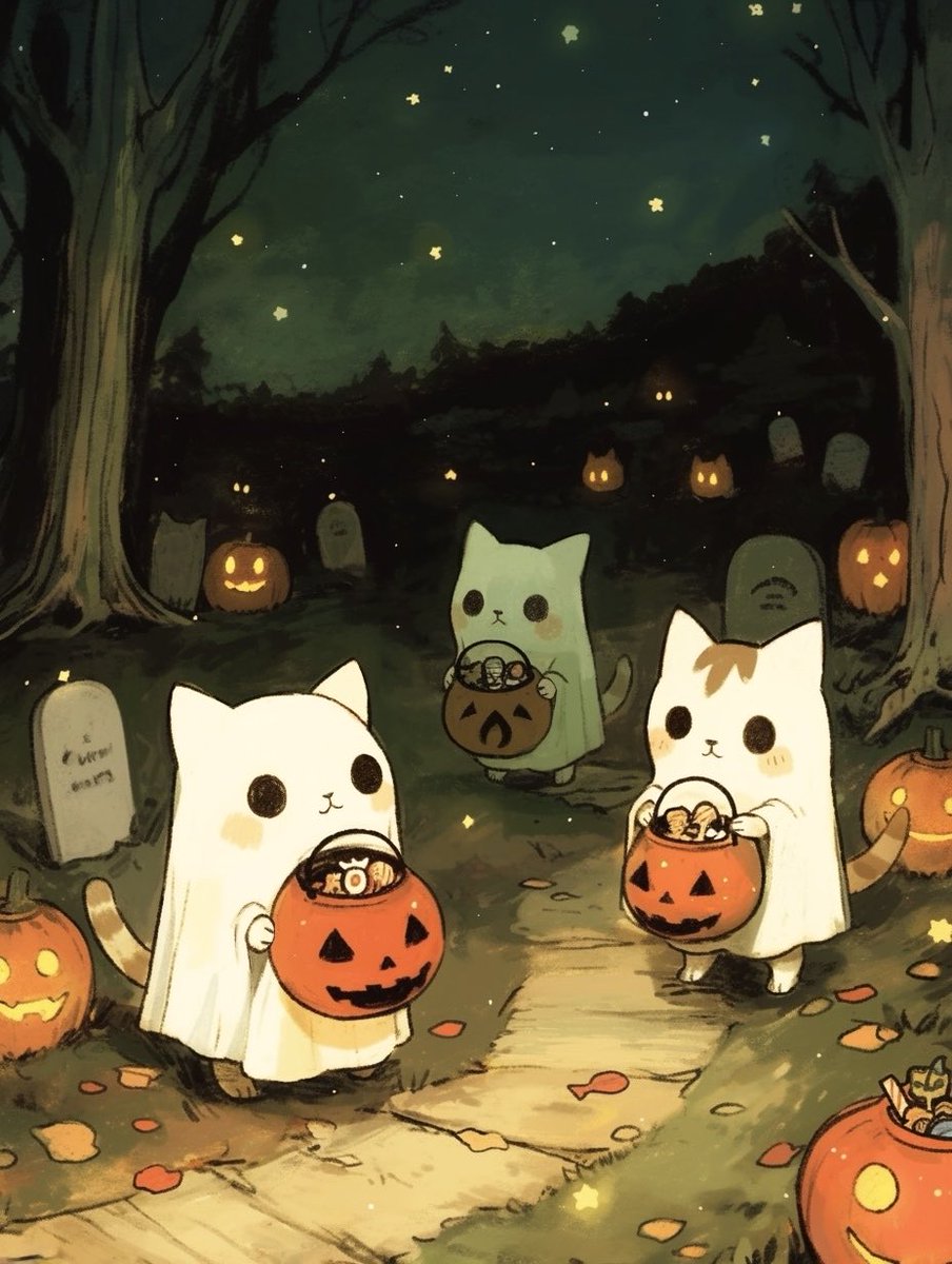 #AIart 
ハロウィン 1014 🎃