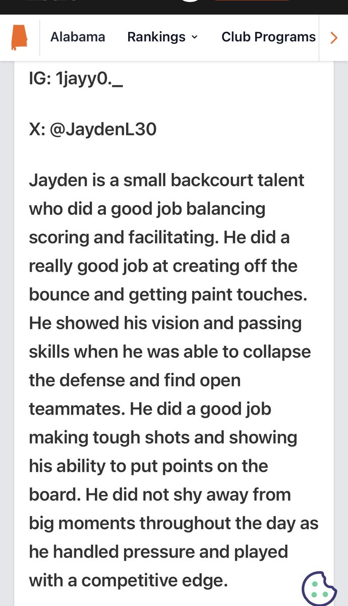 Thanks for the evaluation, <a href="/TDrakeBasktball/">Terry Drake</a> i look forward to next years <a href="/PrepHoopsGA/">Prep Hoops Georgia</a> showcase.