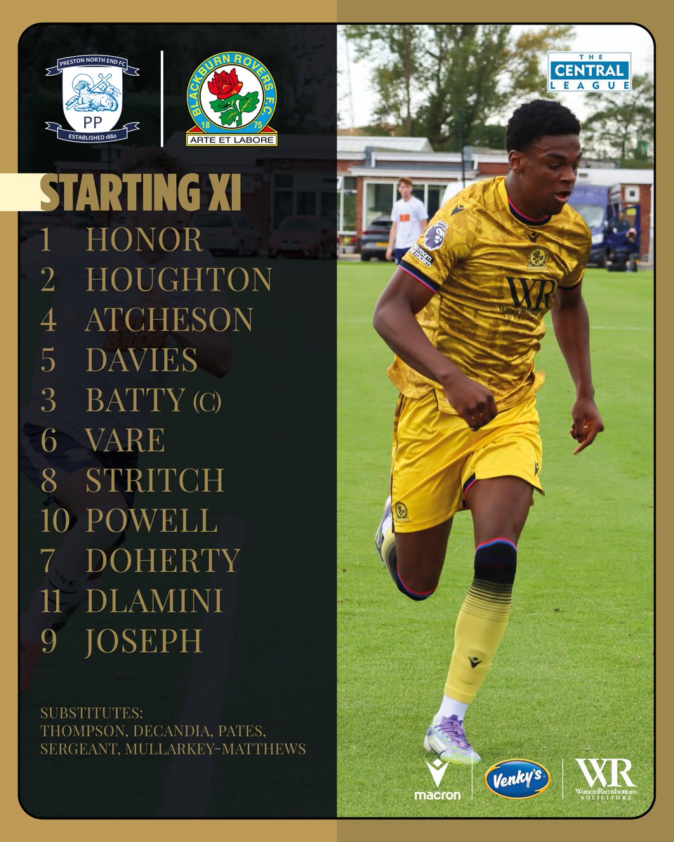 🔢 #Rovers U21s team news for this afternoon's Central League Cup clash at PNE Academy.

#RoversAcademy 🌹