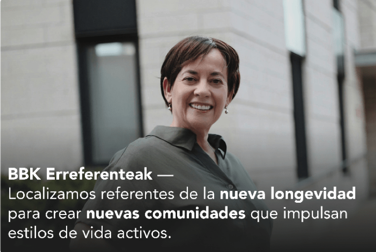 Lanzamos BBK Erreferenteak, un portal para imaginar, compartir y construir la jubilación que queremos.
 
▪️ Historias de personas que inspiran.
▪️ Herramientas para planificar tu nueva etapa.
▪️ Encuentros locales para conectar con tu comunidad.

✚ℹ️ qrcd.org/9IMF